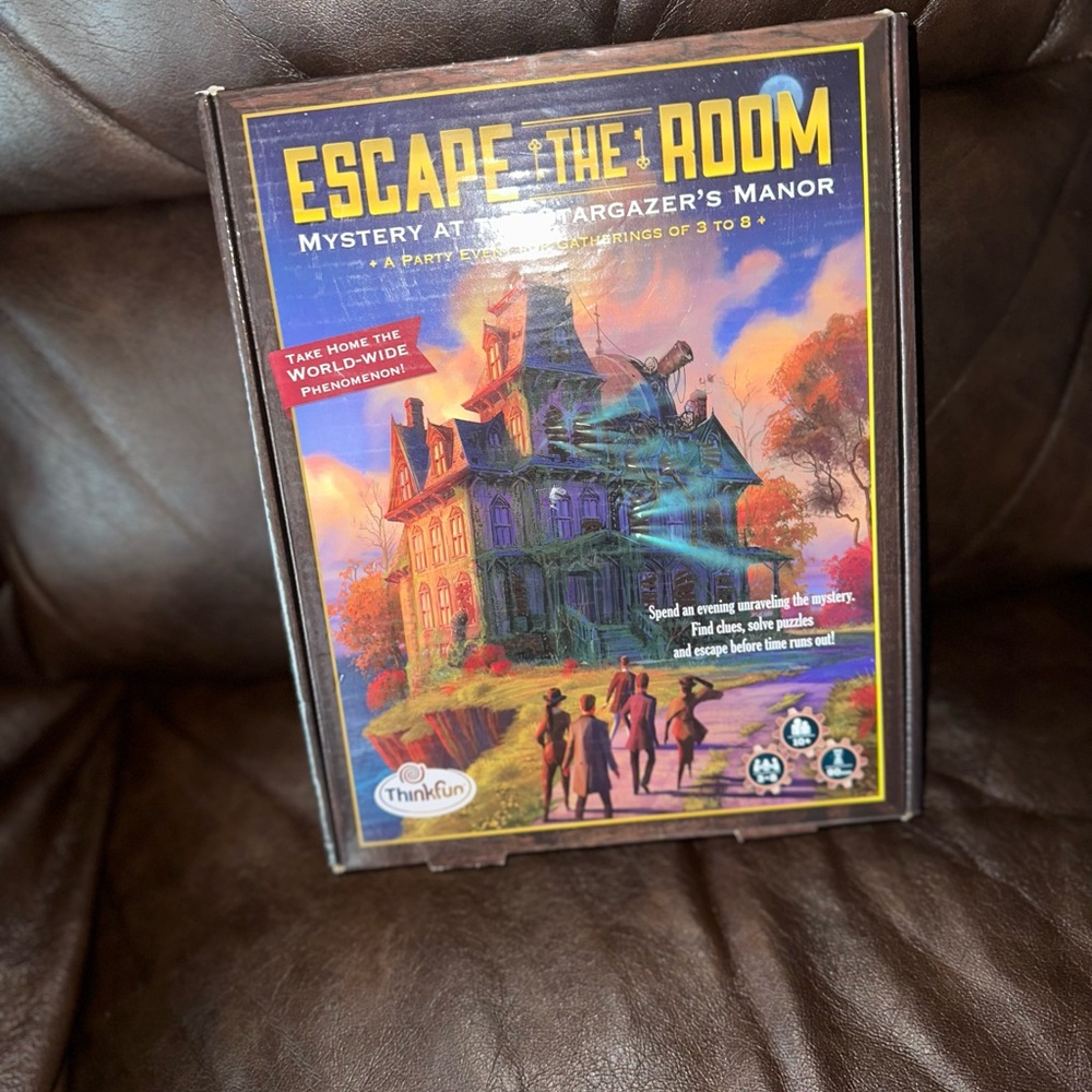 ThinkFun Escape the Room: Mystery at the Stargazer's Manor board game